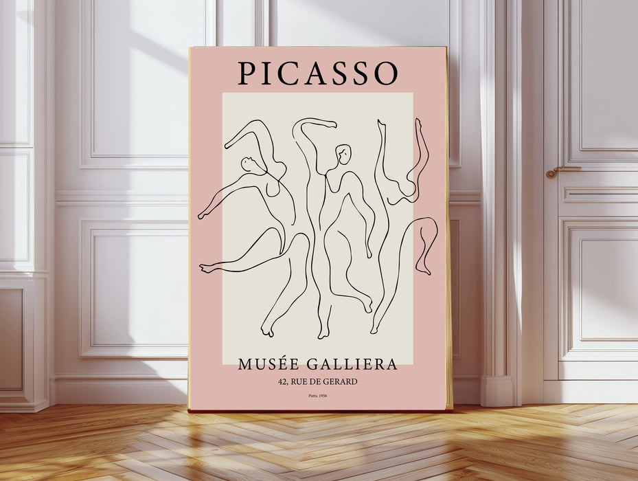 Picasso Pink Dancers Art Print