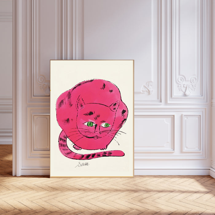 Andy Warhol Pink Cat Print