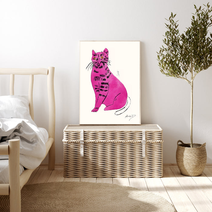 Andy Warhol Pink Cat Art Print