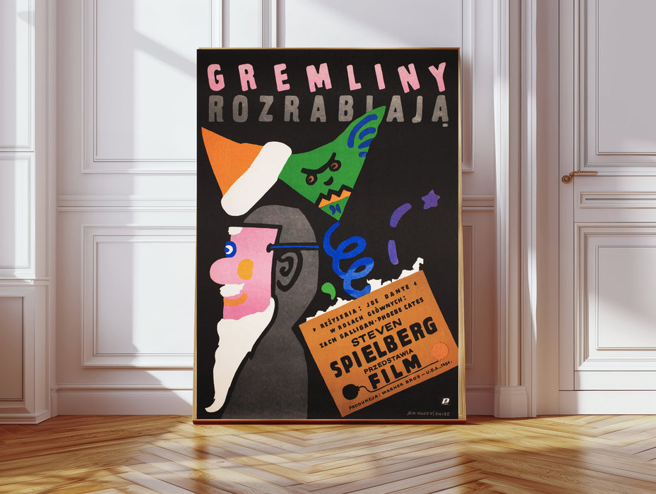 Gremlins 1985 Polish Vintage Movie Art Print