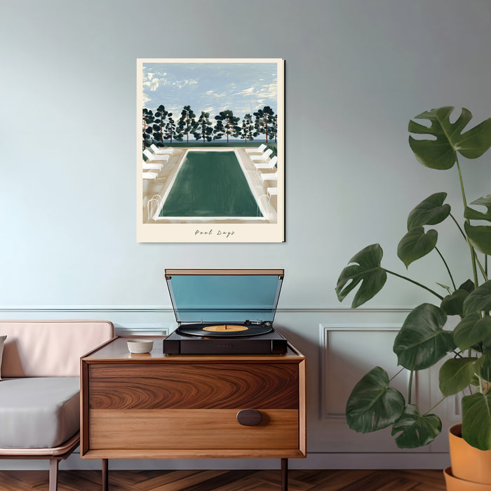 Pool Days Swimming Pool Art Print