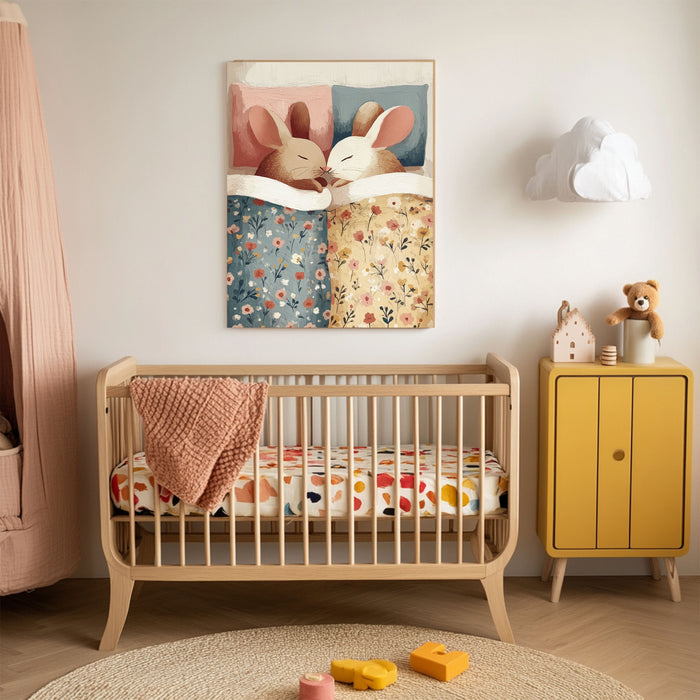 Little Mice Nighttime Nursery Art Print