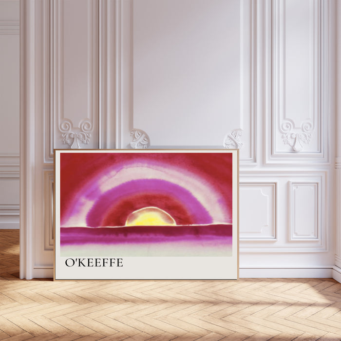 Georgia O'Keeffe Pink Rainbow Wall Art Print