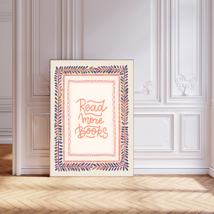 Read More Books Typography Art Print