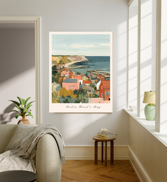 Robin Hoods Bay Seaside Travel Art Print