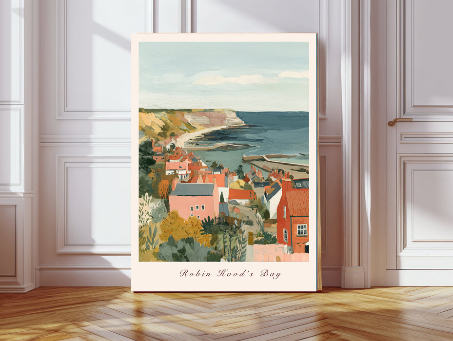 Robin Hoods Bay Seaside Travel Art Print