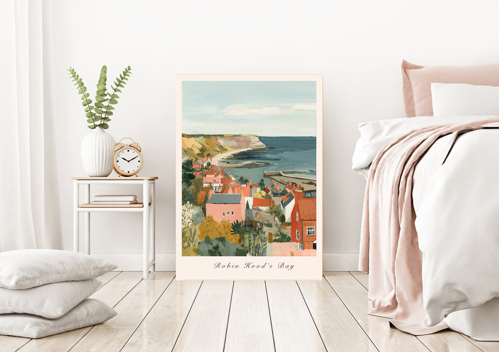 Robin Hoods Bay Seaside Travel Art Print