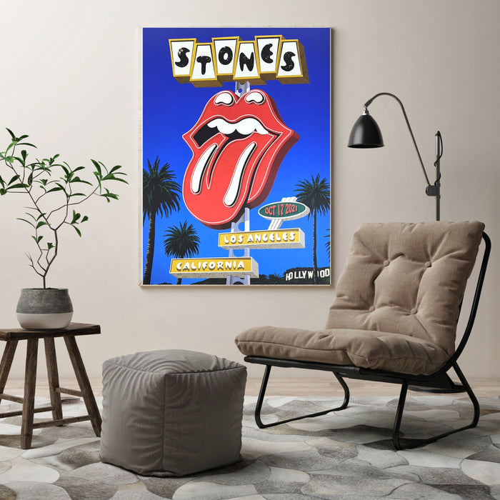 Rolling Stones Los Angeles Tour Concert Print