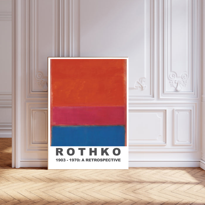 Mark Rothko Orange, Pink and blue Art Print