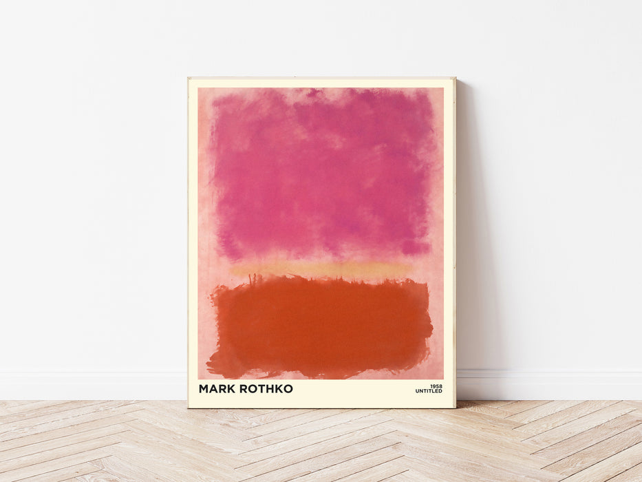 Mark Rothko Pink and Orange Print
