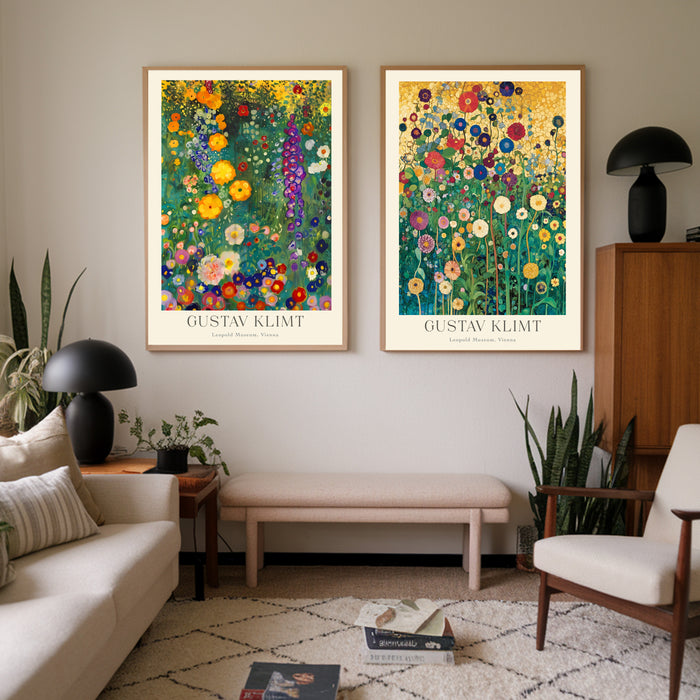 Gustav Klimt Set Of Two Art Prints