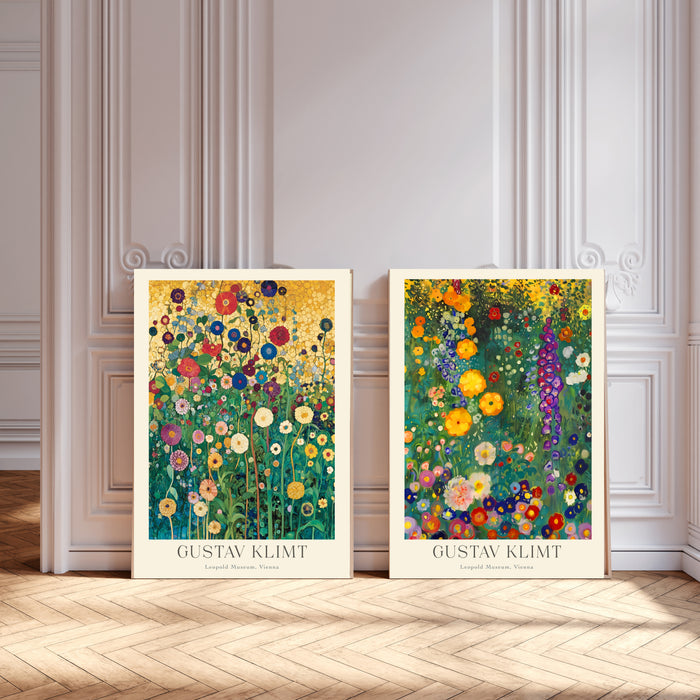 Gustav Klimt Set Of Two Art Prints