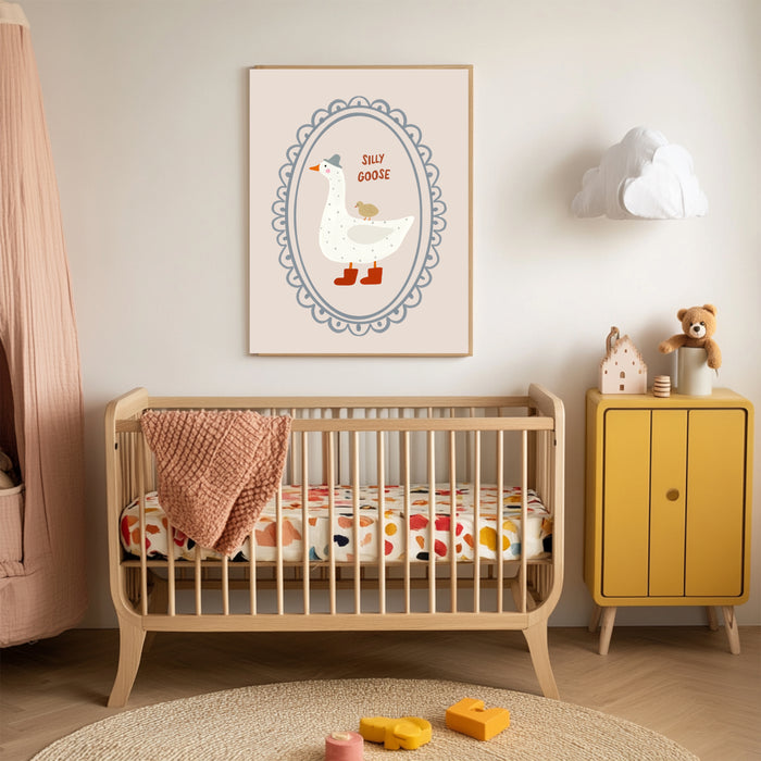Silly Goose Nursery Art Print