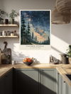 French gallery style starry night print, gift for stargazers by Stanley Street Studio