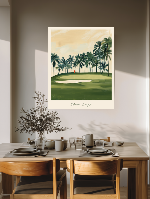 Slow Days Golf Art Print