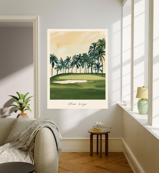Slow Days Golf Art Print