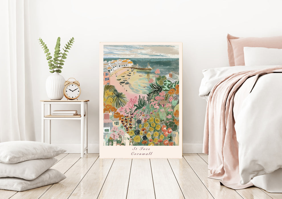 St Ives Cornwall Seaside Travel Art Print