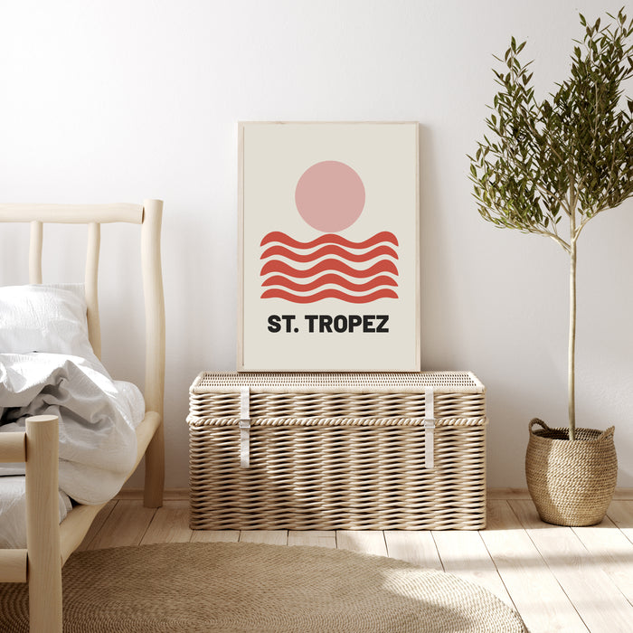 St Tropez Travel Art Print