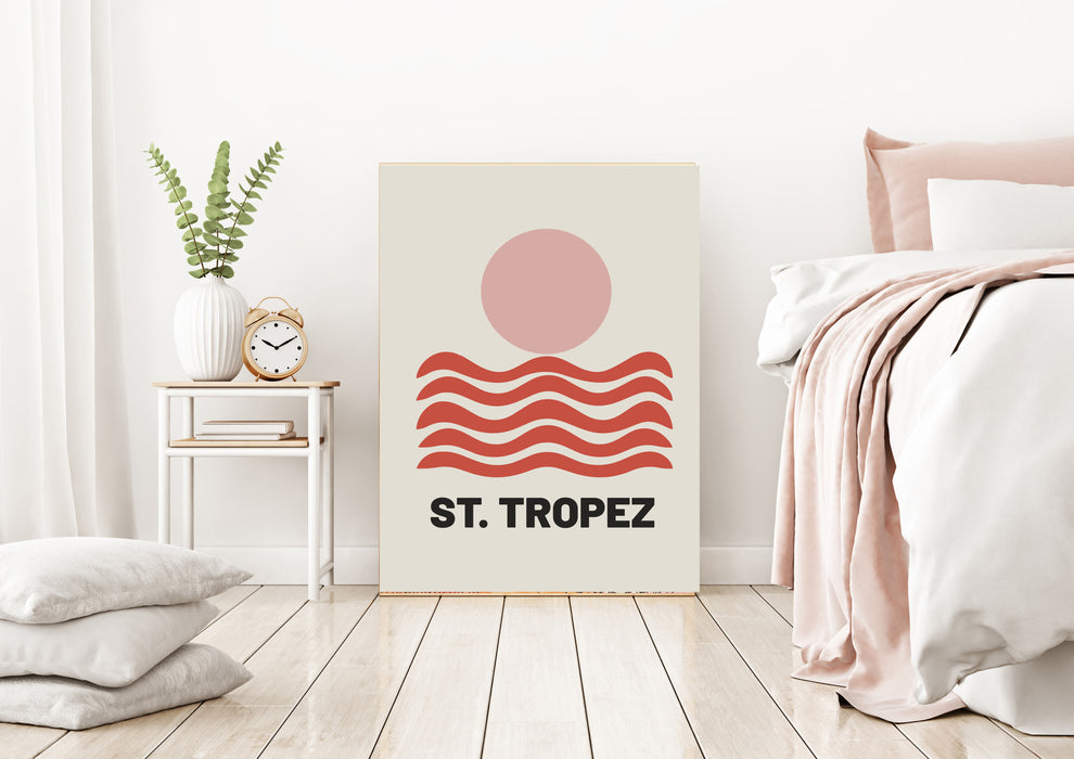 St Tropez Travel Art Print