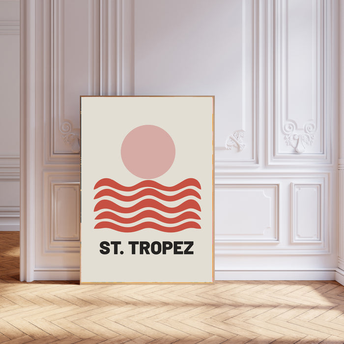 St Tropez Travel Art Print