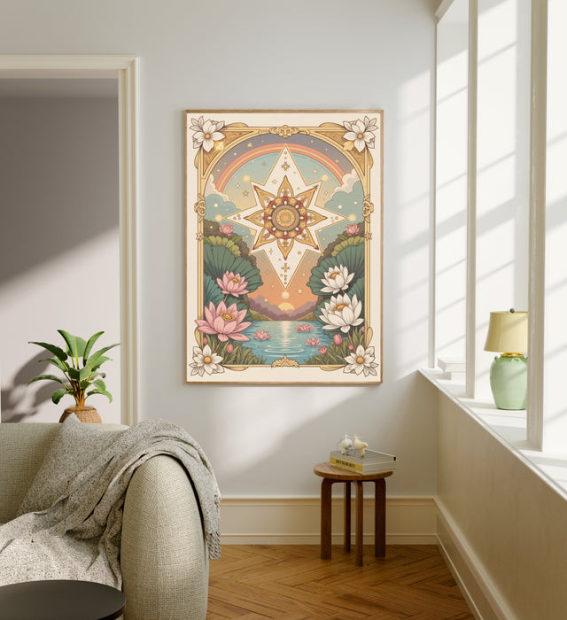 Star Tarot Celestial Card Art Print