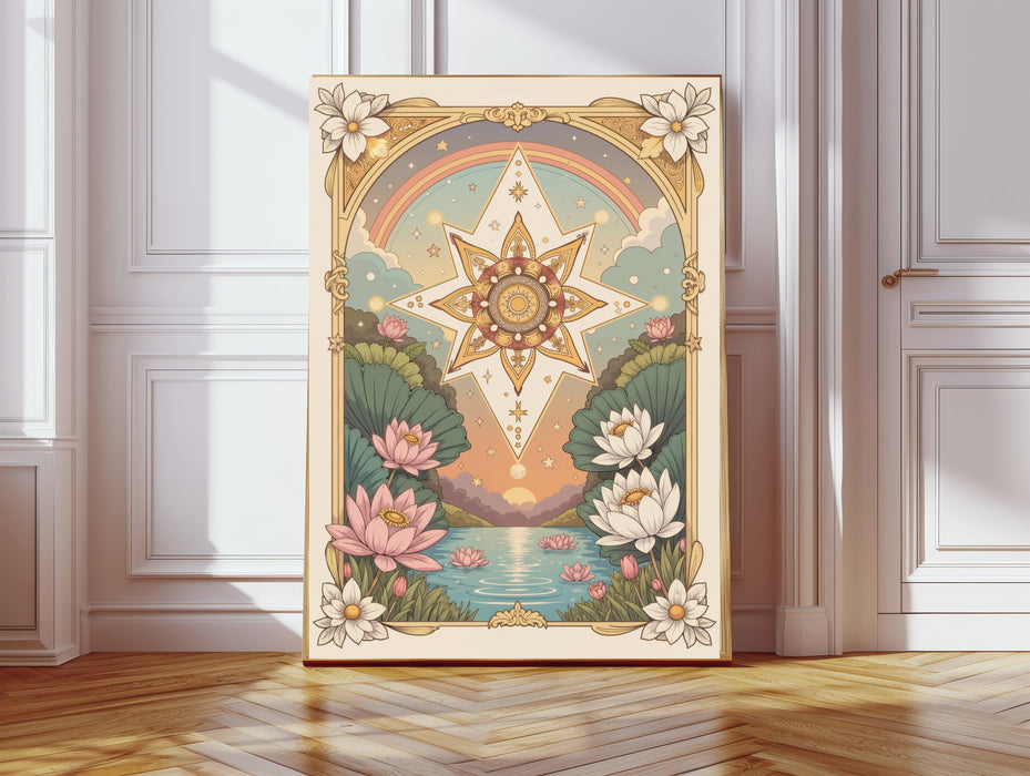 Star Tarot Celestial Card Art Print