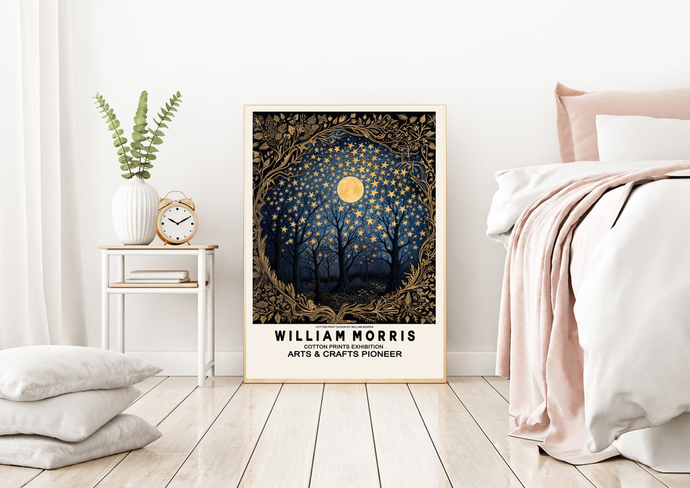 William Morris Moon and Tree's Art Print