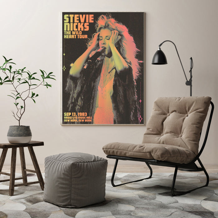 Stevie Nicks Fleetwood Mac Retro Art Print