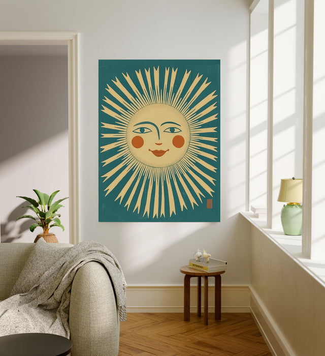 The Sun Tarot Celestial Card Art Print