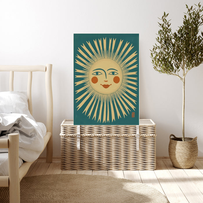 The Sun Tarot Celestial Card Art Print