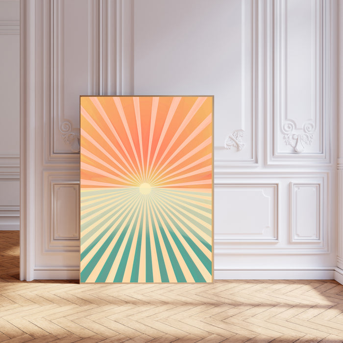 Boho Sun Celestial Art Print