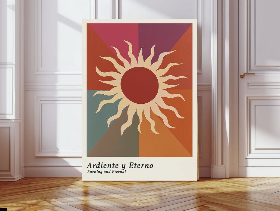Mexican Sun Folk Art Print
