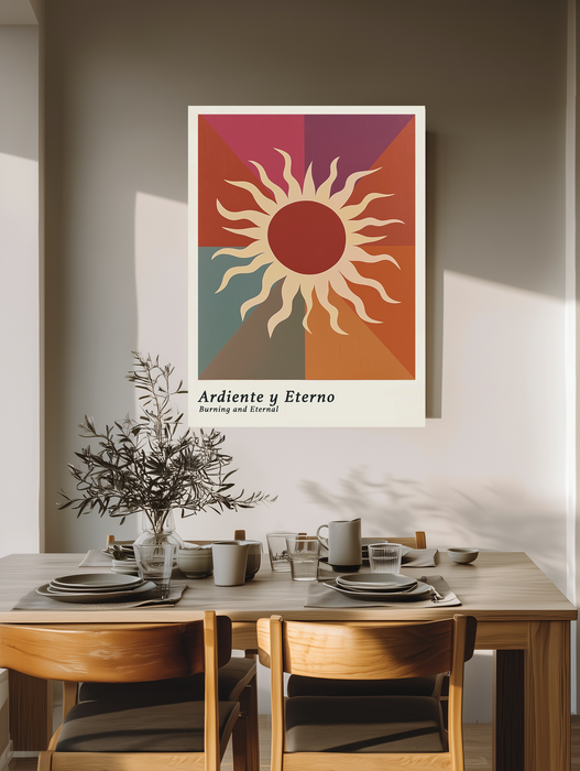 Mexican Sun Folk Art Print