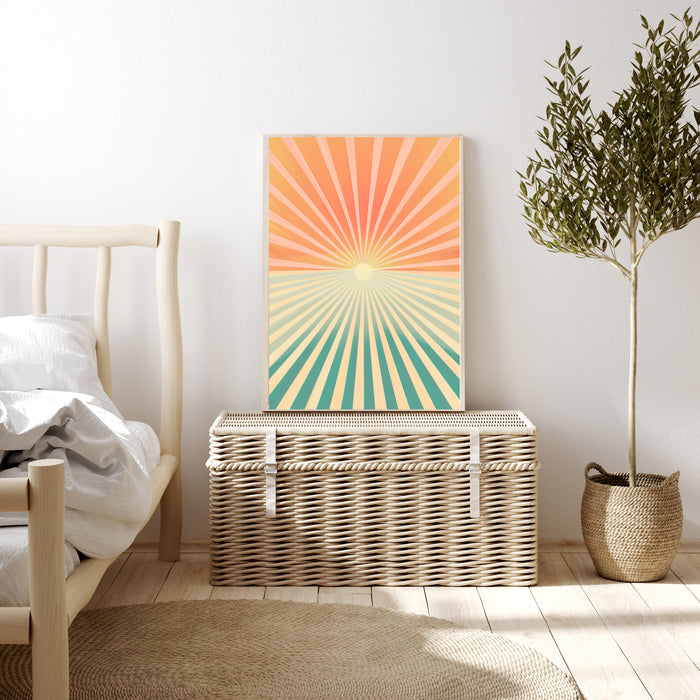 Boho Sun Celestial Art Print