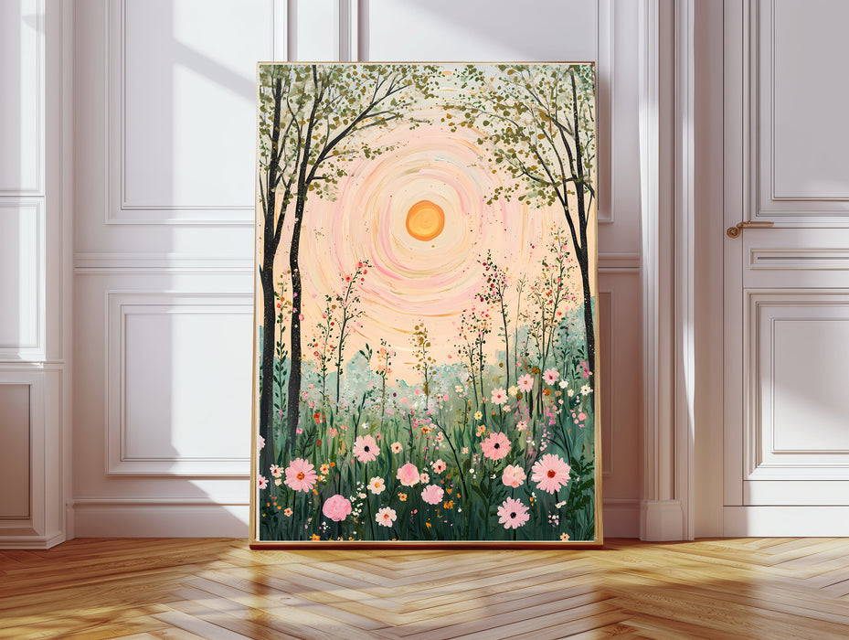 Sun and Moon Celestial Prints Set Of Two