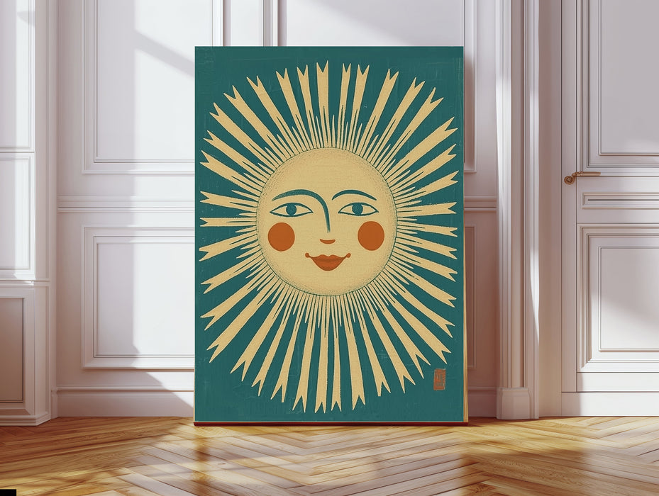 The Sun Tarot Celestial Card Art Print