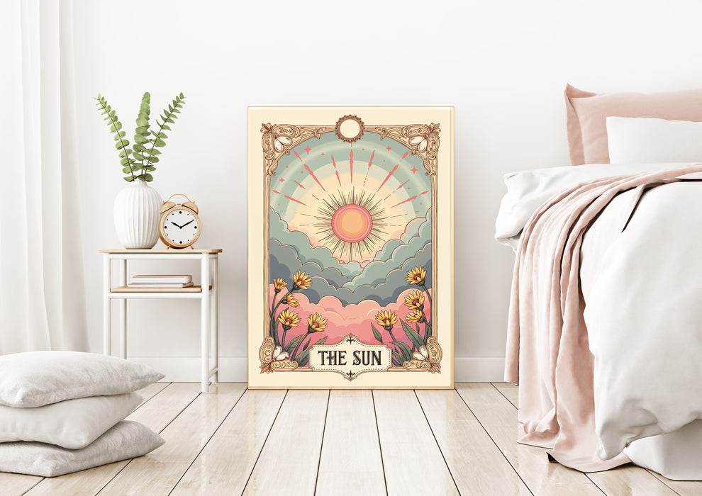 The Sun Tarot Celestial Card Art Print