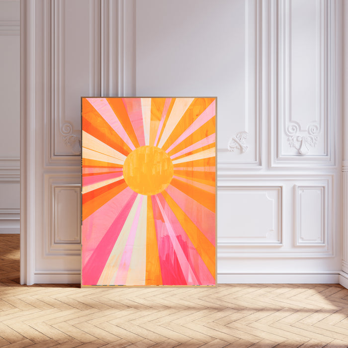 Boho Sun Celestial Art Print