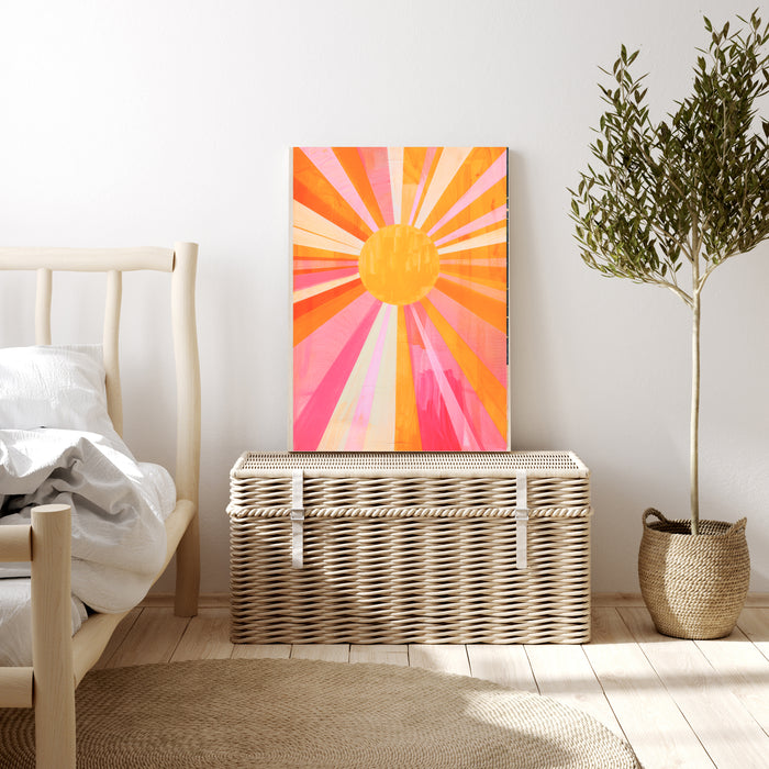 Boho Sun Celestial Art Print