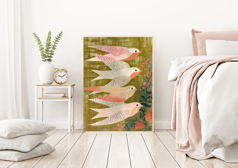 Swallow Sage Grenn Botanical Art Print