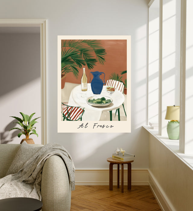 Al Fresco — Mediterranean Table Art Print