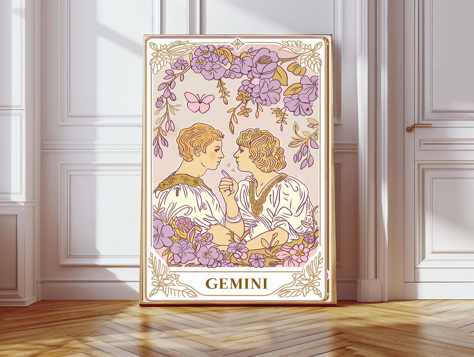 Gemini Star Sign Art Print