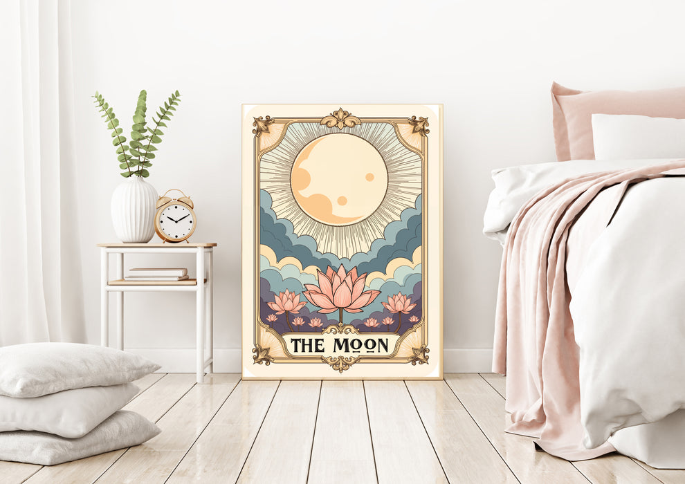 Moon Tarot Celestial Card Art Print