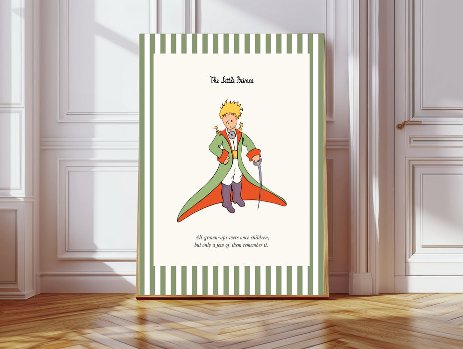 The Little Prince Vintage Children's Book Cover Art Print