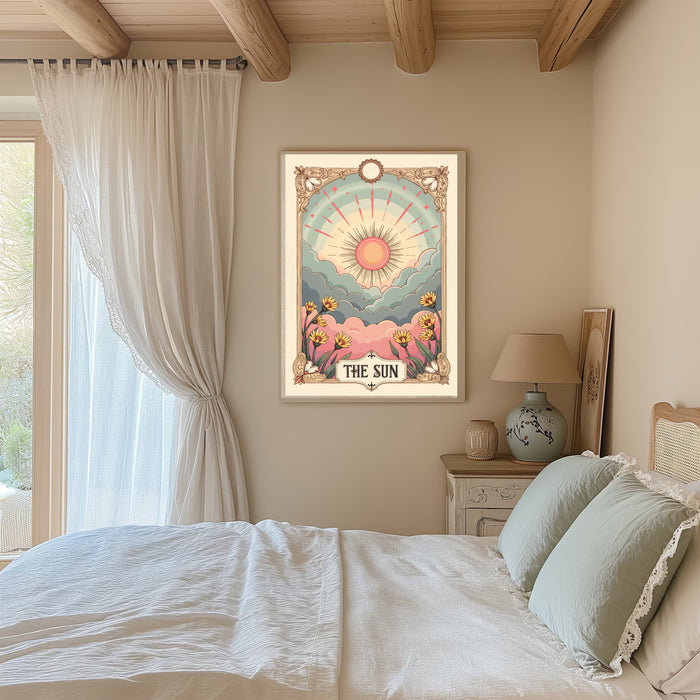 The Sun Tarot Celestial Card Art Print