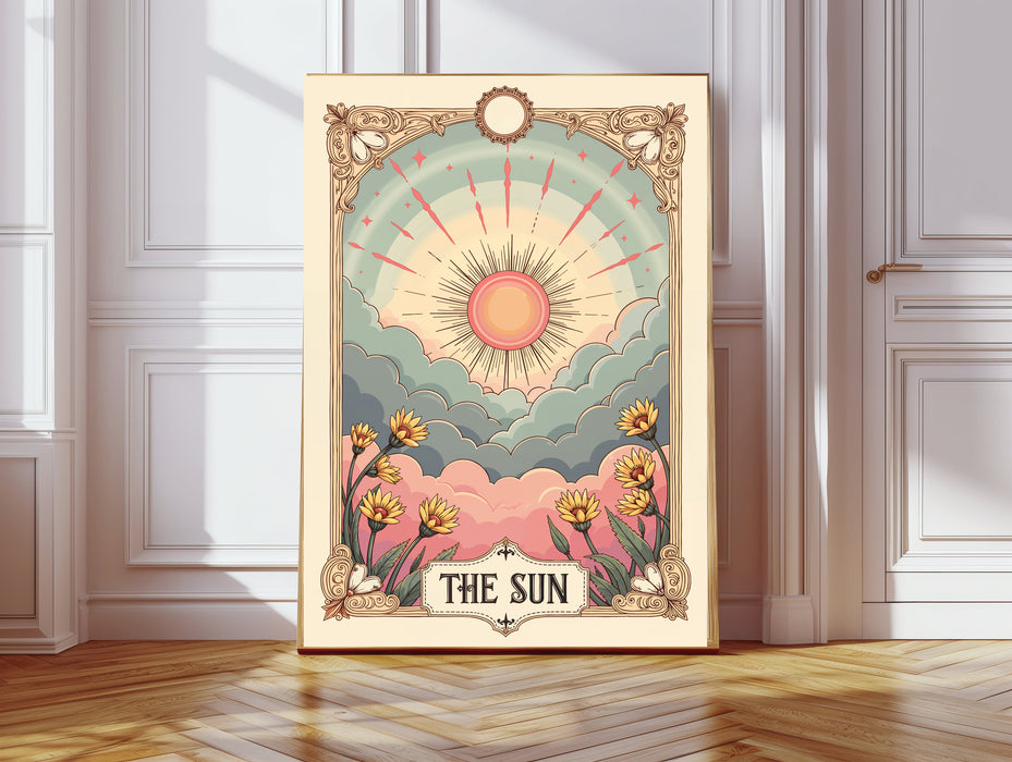 The Sun Tarot Celestial Card Art Print