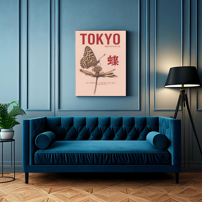 Japanese Tokyo Butterfly Art Print