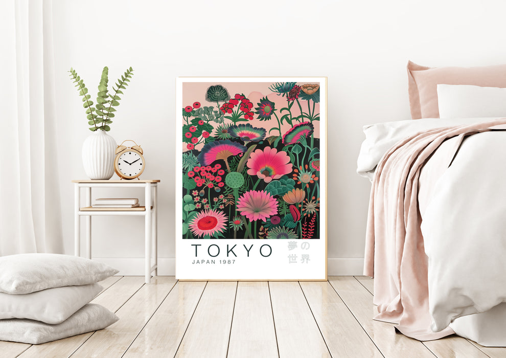 Tokyo Japanese Flowers Art Print