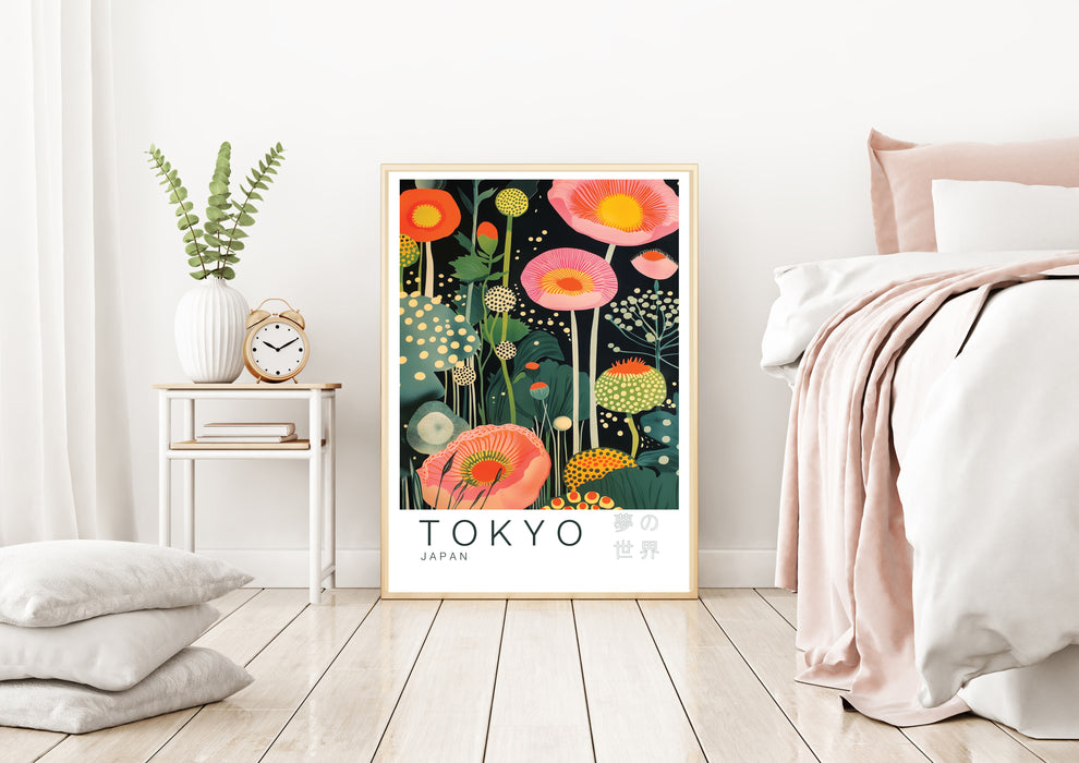 Tokyo Japanese Flowers Art Print