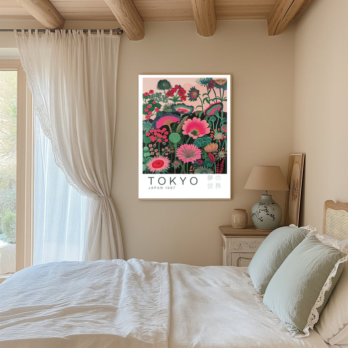 Tokyo Japanese Flowers Art Print